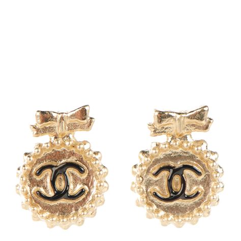 chanel ribbon glasses|Chanel ribbon earrings.